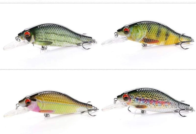 TREHOOK 4g/11g/22g Black Minnow Wobbler Hecht Angeln Köder Künstliche Köder Harte Swimbait Mini wobbler Angelgerät Köder