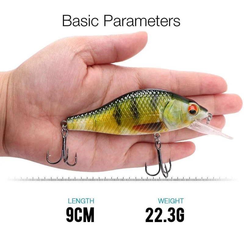 TREHOOK 4g/11g/22g Black Minnow Wobbler Hecht Angeln Köder Künstliche Köder Harte Swimbait Mini wobbler Angelgerät Köder