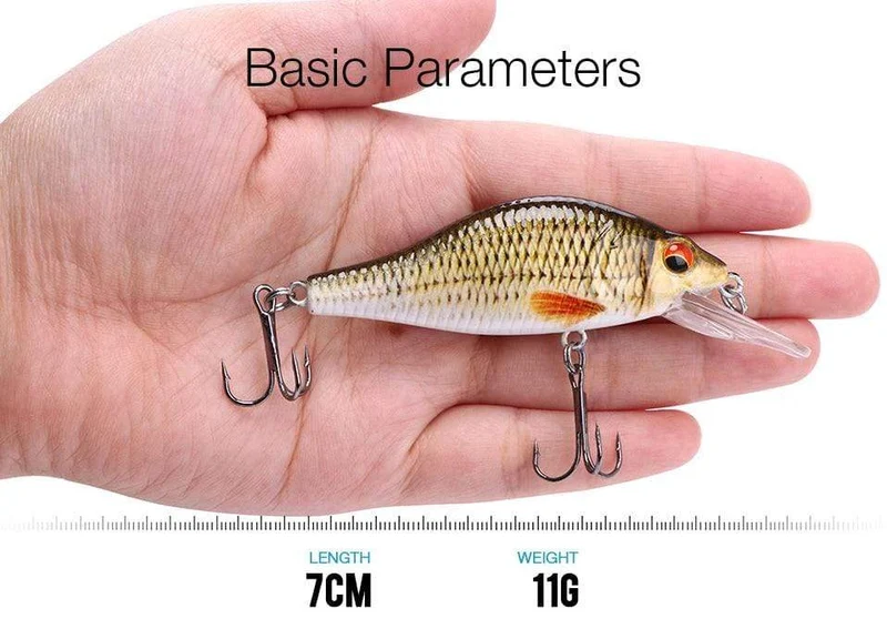 TREHOOK 4g/11g/22g Black Minnow Wobbler Hecht Angeln Köder Künstliche Köder Harte Swimbait Mini wobbler Angelgerät Köder