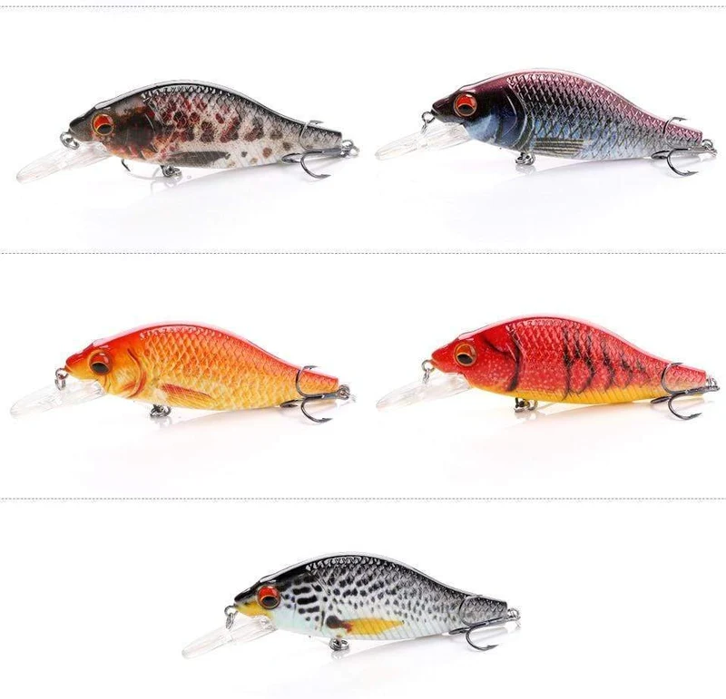 TREHOOK 4g/11g/22g Black Minnow Wobbler Hecht Angeln Köder Künstliche Köder Harte Swimbait Mini wobbler Angelgerät Köder