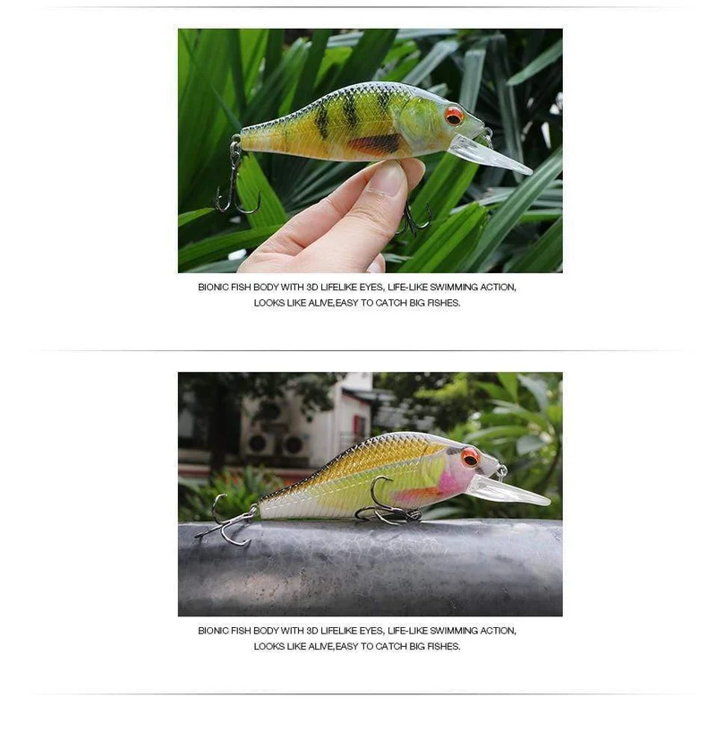 TREHOOK 4g/11g/22g Black Minnow Wobbler Hecht Angeln Köder Künstliche Köder Harte Swimbait Mini wobbler Angelgerät Köder
