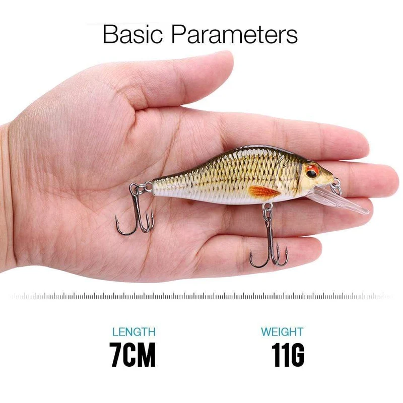 TREHOOK 4g/11g/22g Black Minnow Wobbler Hecht Angeln Köder Künstliche Köder Harte Swimbait Mini wobbler Angelgerät Köder