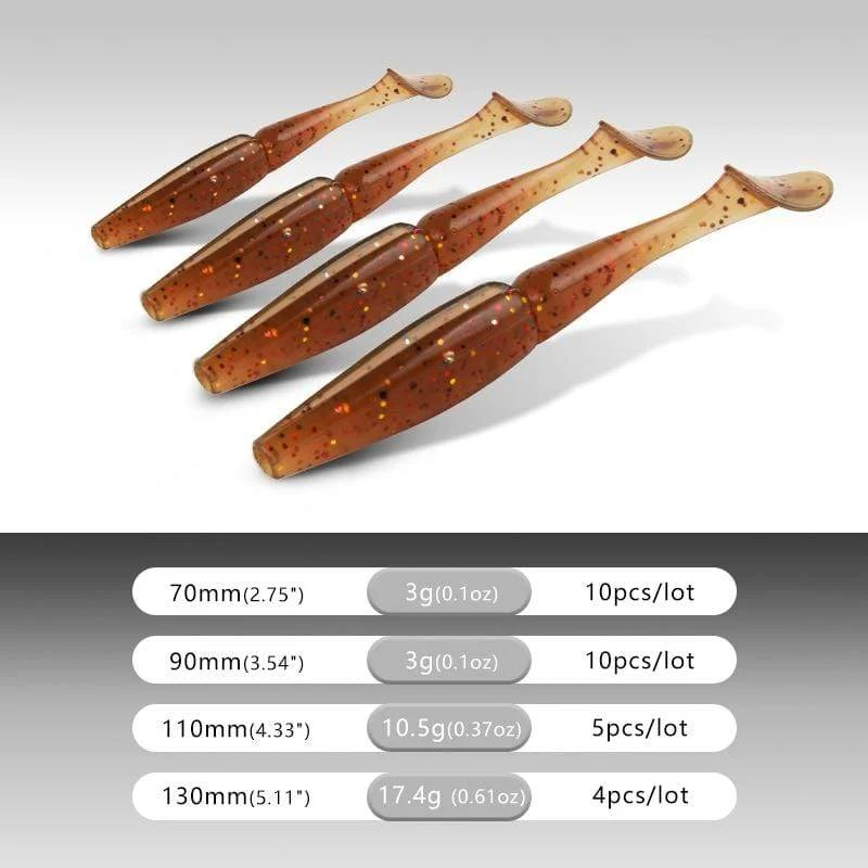 Angelköder Weicher Swimbait Crazy Shiner 70mm 90mm 110mm 130mm Weicher Köder Shad Hecht Zander Barsch Forelle Pesca Acesorios