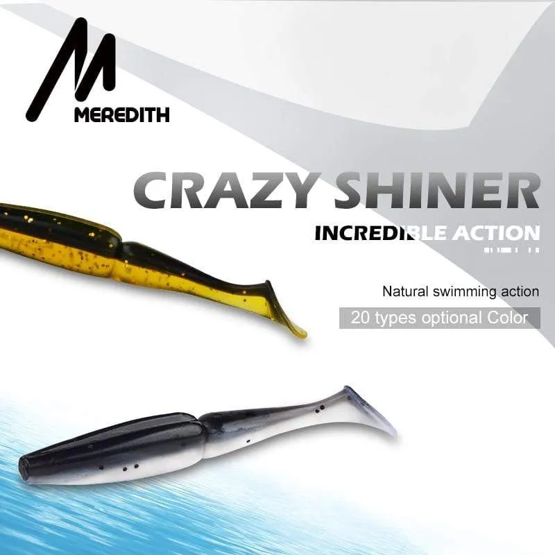 Angelköder Weicher Swimbait Crazy Shiner 70mm 90mm 110mm 130mm Weicher Köder Shad Hecht Zander Barsch Forelle Pesca Acesorios