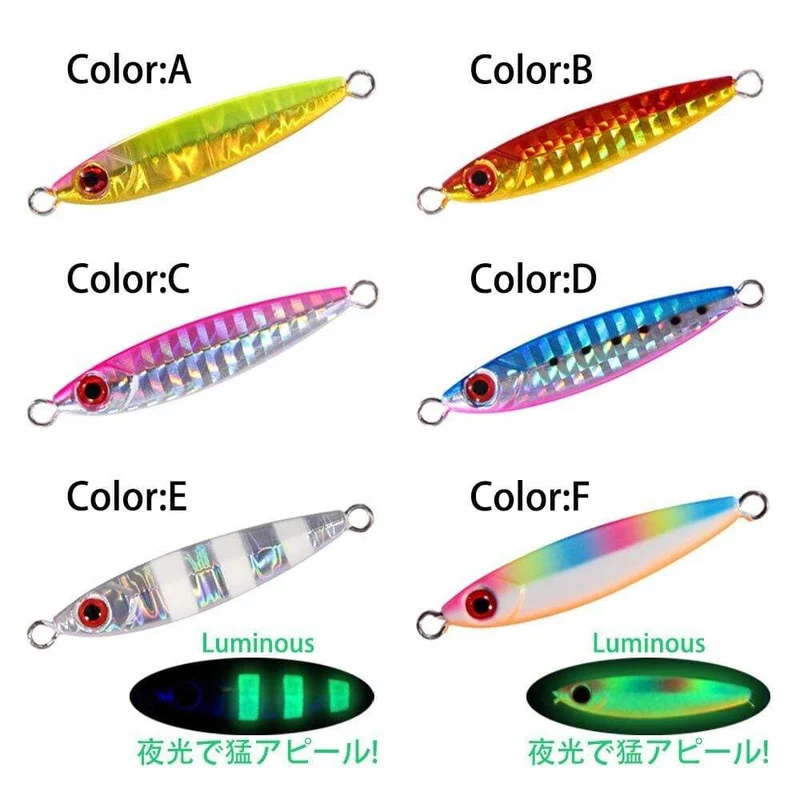 Micro Metal Jig 3g 5g 7g 10g 15g Shore Casting Jigging Köder Shore Casting Löffel Salzwasser Jack Angelköder Bit Künstlicher Köder
