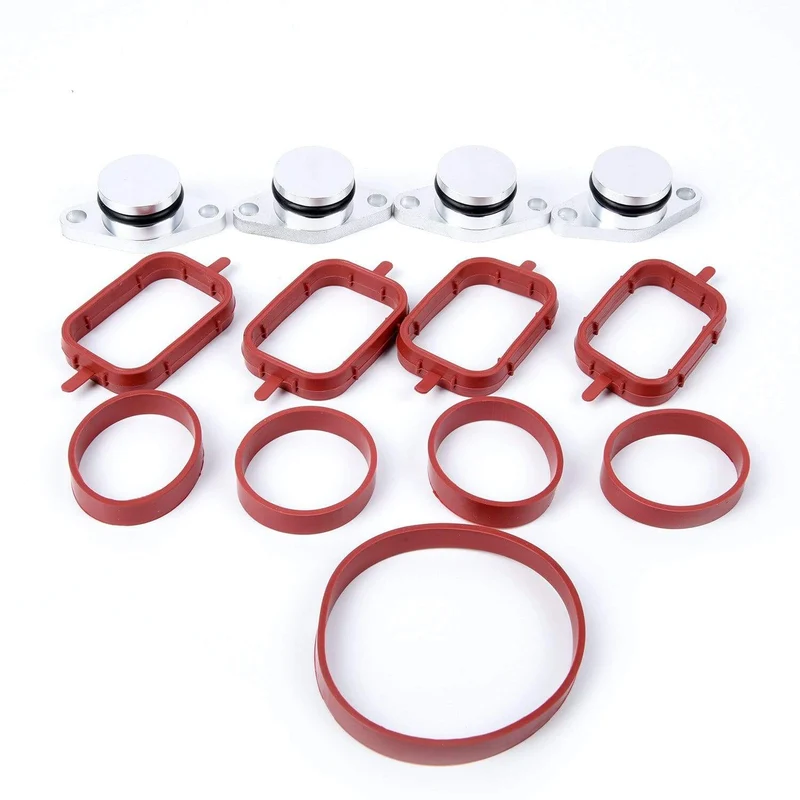 4 Stück Diesel Swirl Flaps Rohlinge Bungs Dichtungen für BMW M47 E46 320d 330d 525d Zylinderkopf-Ventildeckeldichtung