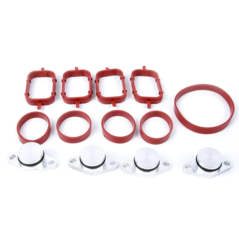 4 Stück Diesel Swirl Flaps Rohlinge Bungs Dichtungen für BMW M47 E46 320d 330d 525d Zylinderkopf-Ventildeckeldichtung
