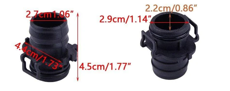 DWCX Auto Luftfilter Flow Intake Schlauch Rohr Clip Stecker Fit Für Ford Focus C-Max 7M519A673 2004 2005 2006 2007 XNUMX
