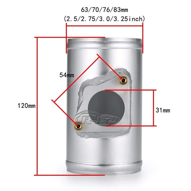 Luftstromsensor-Adapter, passend für Toyota, MAZDA 3, 6, Subaru, Suzuki, Swift, Jimny, MAF, Performance-Lufteinlass-Meter-Halterung, 63 70 76 mm