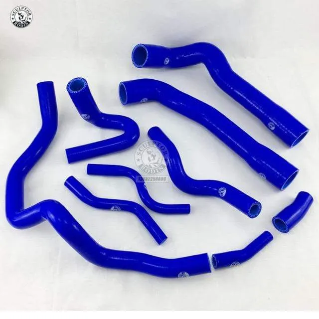Silikon-Kühlerschlauch, Silikon-Kühlmittelschlauch-Set für BMW E36 M3 325i 316i 1992–1999 (europäisches Modell) (9 Stück) rot/blau/schwarz