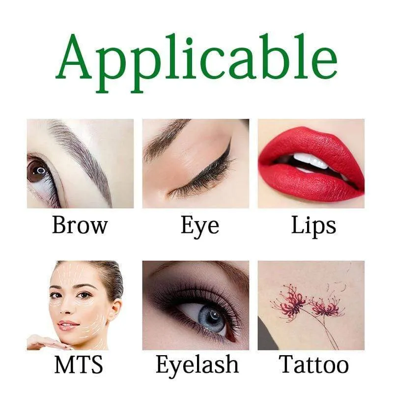 Touchscreen-Akku US / EU-Stecker Permanent Make-up-Maschinen-Kit Augenbrauen-Lippen-Eyeliner-Maschine mit 2 Patronennadeln