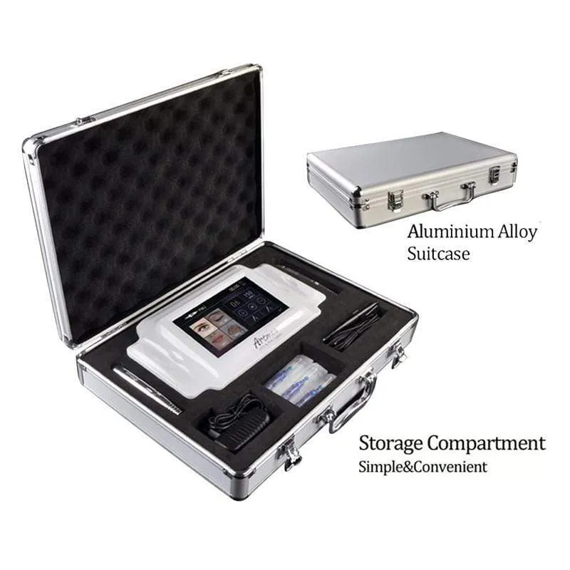 Artmex V8 Permanent Make-Up Tattoo Maschine Digitale Elektrische Augenbraue Lippe Dreh Stift MTS PMU System Make-Up Maschine 100-240 V AC