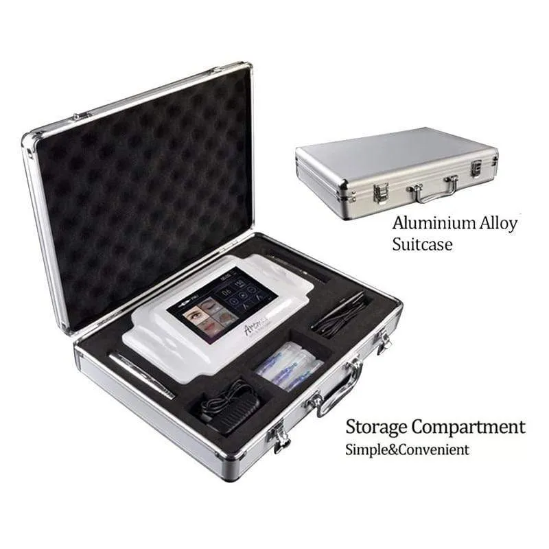 Artmex V8 Permanent Make-Up Tattoo Maschine Digitale Elektrische Augenbraue Lippe Dreh Stift MTS PMU System Make-Up Maschine 100-240 V AC