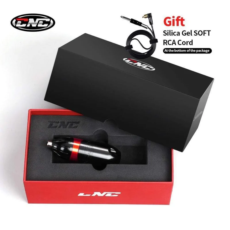 STIGMA CNC Tattoo Stift Kurze Rotary Tattoos Gun RCA Stecker Kernlosen Motor Permanent Make-Up Maschine für Patrone Nadeln Q3