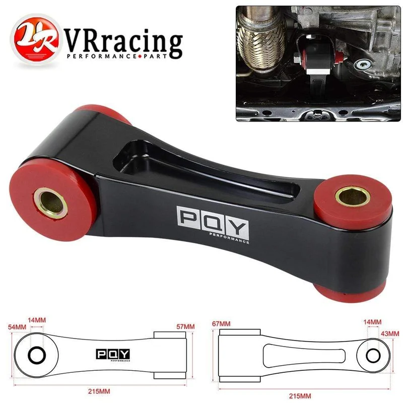 VR-85A Alu & Poly Heckmotorhalterung für 2016–2018 Honda Civic 1.5T SI Type-R FC/FK8 AT/MT mit PQY-Logo VR-TSB07