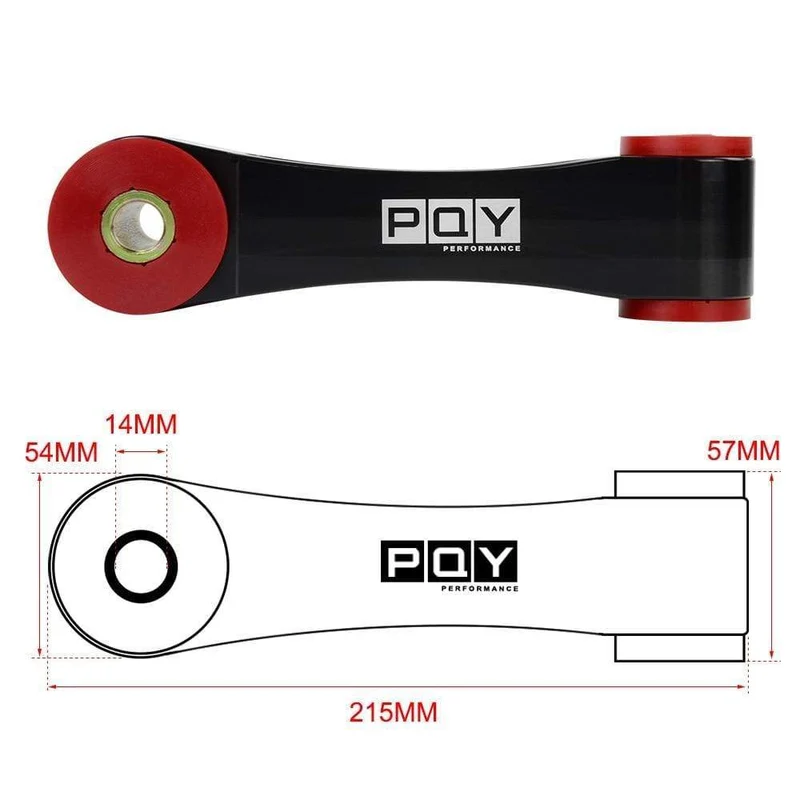 VR-85A Alu & Poly Heckmotorhalterung für 2016–2018 Honda Civic 1.5T SI Type-R FC/FK8 AT/MT mit PQY-Logo VR-TSB07