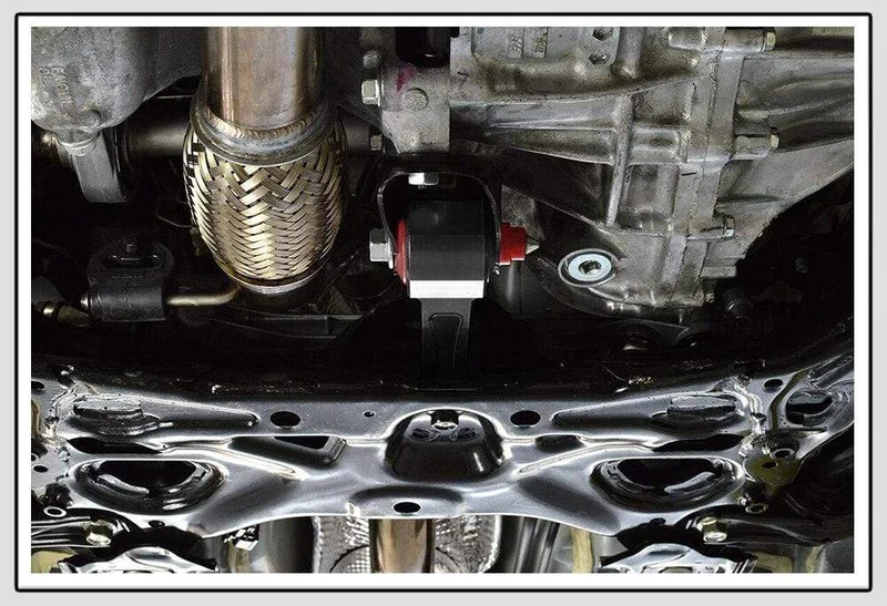 VR-85A Alu & Poly Heckmotorhalterung für 2016–2018 Honda Civic 1.5T SI Type-R FC/FK8 AT/MT mit PQY-Logo VR-TSB07