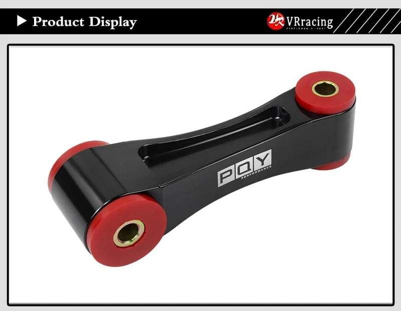 VR-85A Alu & Poly Heckmotorhalterung für 2016–2018 Honda Civic 1.5T SI Type-R FC/FK8 AT/MT mit PQY-Logo VR-TSB07
