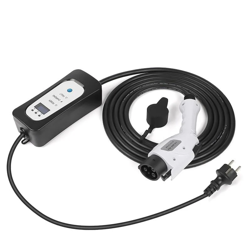 Tragbares EV-Ladegerät für den Heimgebrauch Typ 1 16A 13A 10A 8A Einstellbar SAE J1772 Elektroauto-Nutzung