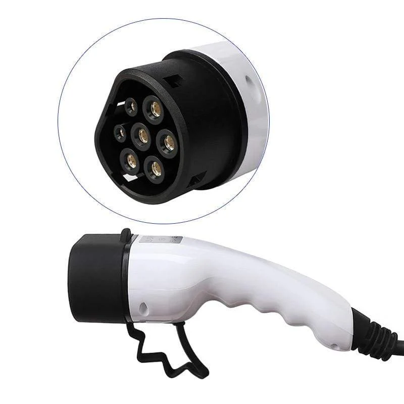EV-Ladegerät Typ 2 für Elektroauto Schuko 5 Meter ev-Ladekabel Tragbares Ladegerät 8A/10A/13A/16A Einstellbar