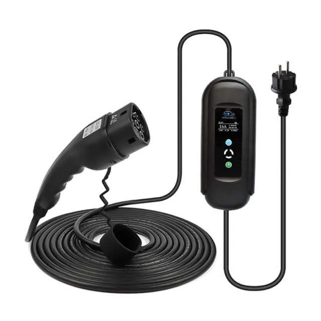 10 Meter langes EV-Kabel, Ladetimer, mobiles Ladegerät, 16 A, EVSE, tragbar für Elektroautos, Waren vom Typ 2, Typ 1