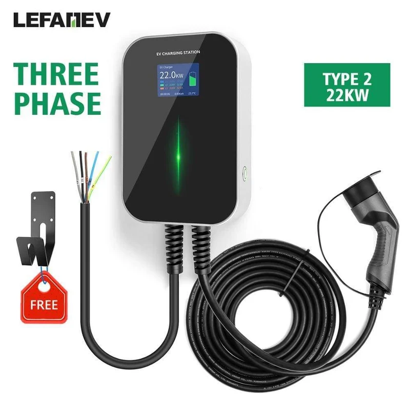 32A 3Phase EVSE Wallbox EV Ladegerät Elektrofahrzeug Ladestation Typ 2 Buchse IEC 62196-2 22KW für Audi für Volkswagen