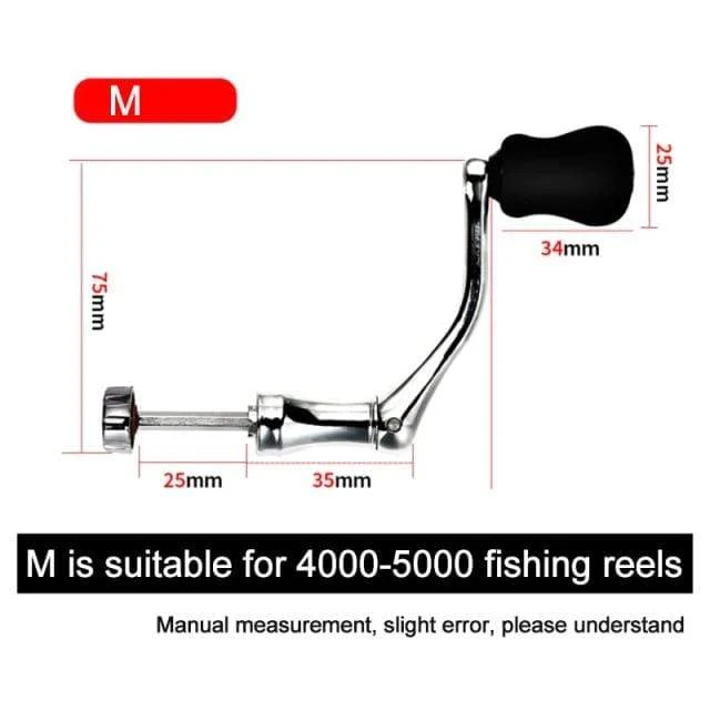 Angeln Werkzeuge Spinning Reel Griff Metall Angeln Spinning Reel Kurbel Griff Ersatzteil Kunststoff Fisch Drehbare Griff Knopf