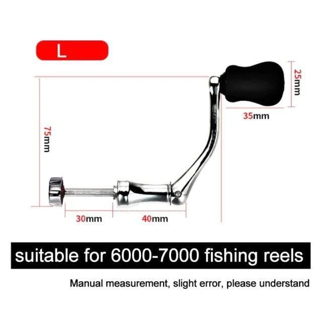 Angeln Werkzeuge Spinning Reel Griff Metall Angeln Spinning Reel Kurbel Griff Ersatzteil Kunststoff Fisch Drehbare Griff Knopf