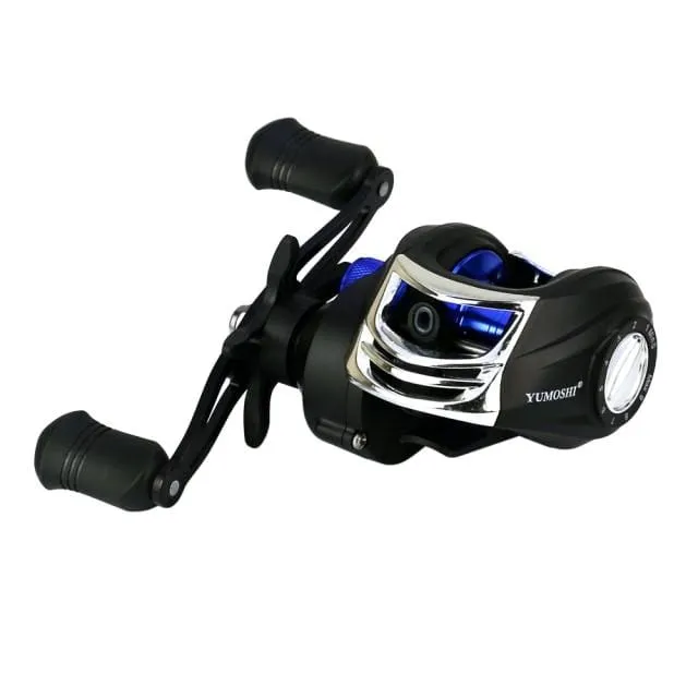 Köderwurfrolle, Magnetbremssystem, Rolle 10 kg, maximale Zugkraft, 7.1:1, Hochgeschwindigkeits-Angelrolle, Angelzubehör, Angelrad aus Metall