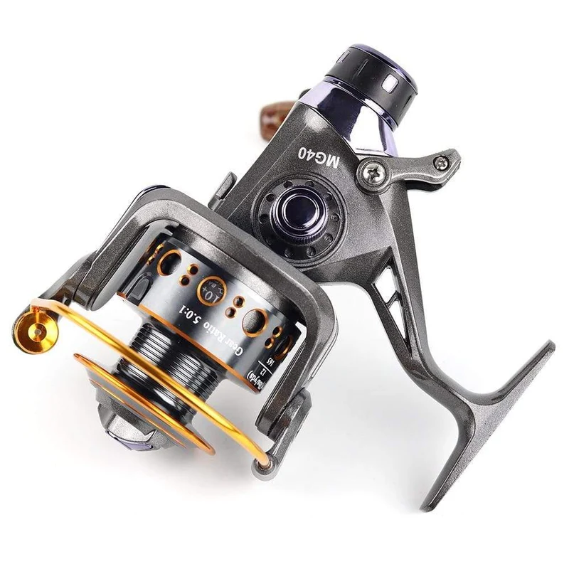 Neue Doppelbremse Design Angelrolle Super Strong Karpfenangeln Feeder Spinnrolle Spinnrad Typ Angelrad MG