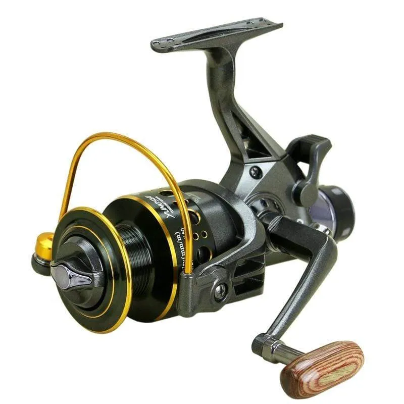 Neue Doppelbremse Design Angelrolle Super Strong Karpfenangeln Feeder Spinnrolle Spinnrad Typ Angelrad MG