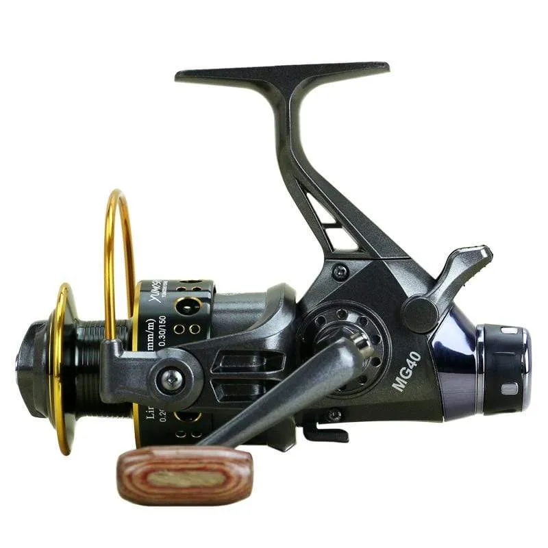 Neue Doppelbremse Design Angelrolle Super Strong Karpfenangeln Feeder Spinnrolle Spinnrad Typ Angelrad MG