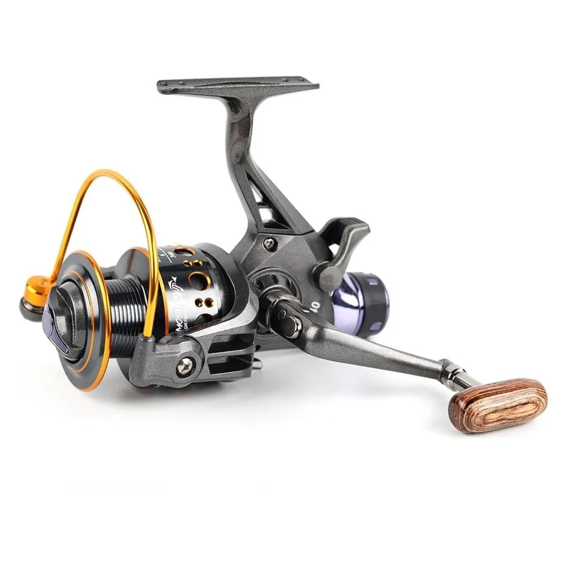 Neue Doppelbremse Design Angelrolle Super Strong Karpfenangeln Feeder Spinnrolle Spinnrad Typ Angelrad MG
