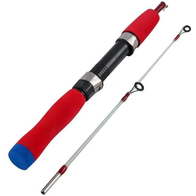 3.5:1 Übersetzungsverhältnis, 3-farbige Mini-Trolling-Rolle, Eisangelrolle, Baitcasting-Rollen, Spule, mit 50 m Nylonschnur
