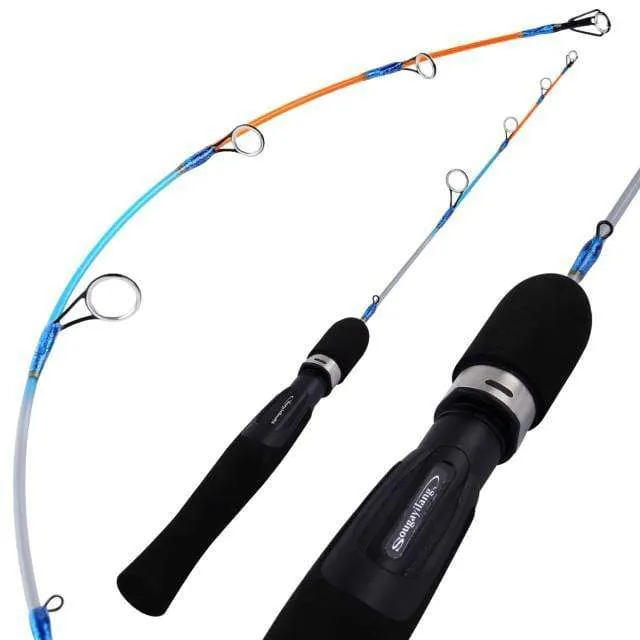 3.5:1 Übersetzungsverhältnis, 3-farbige Mini-Trolling-Rolle, Eisangelrolle, Baitcasting-Rollen, Spule, mit 50 m Nylonschnur