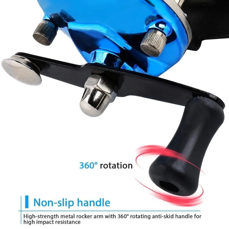 3.5:1 Übersetzungsverhältnis, 3-farbige Mini-Trolling-Rolle, Eisangelrolle, Baitcasting-Rollen, Spule, mit 50 m Nylonschnur