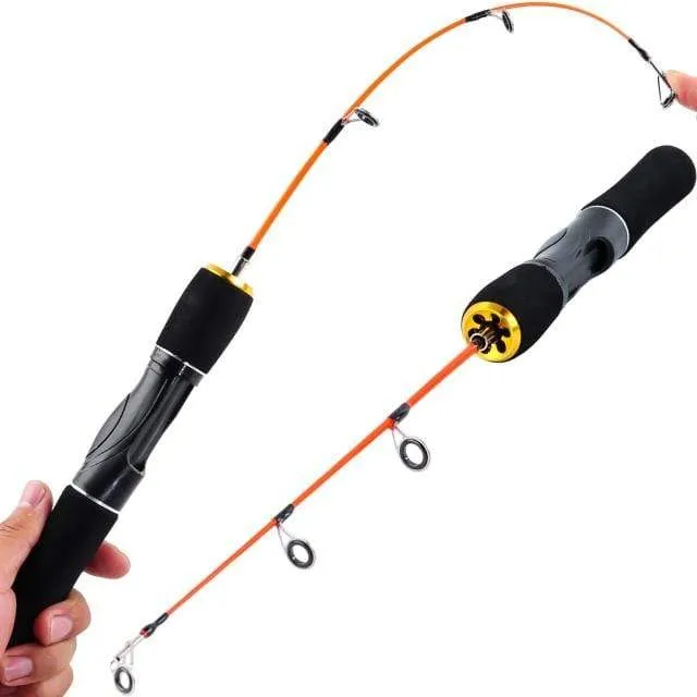 3.5:1 Übersetzungsverhältnis, 3-farbige Mini-Trolling-Rolle, Eisangelrolle, Baitcasting-Rollen, Spule, mit 50 m Nylonschnur