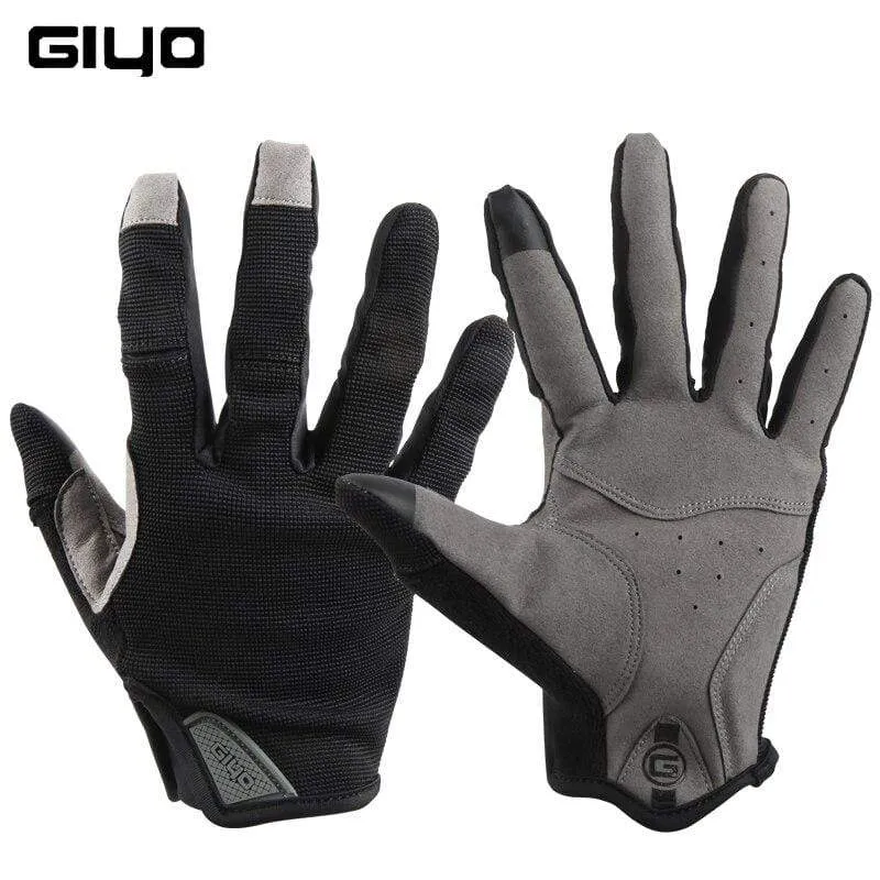 Radfahren Vollfingerhandschuhe Touchscreen Anti-Rutsch-Fahrrad Lycra Stoff Fäustlinge Bicicleta Rennrad Lange Handschuhe