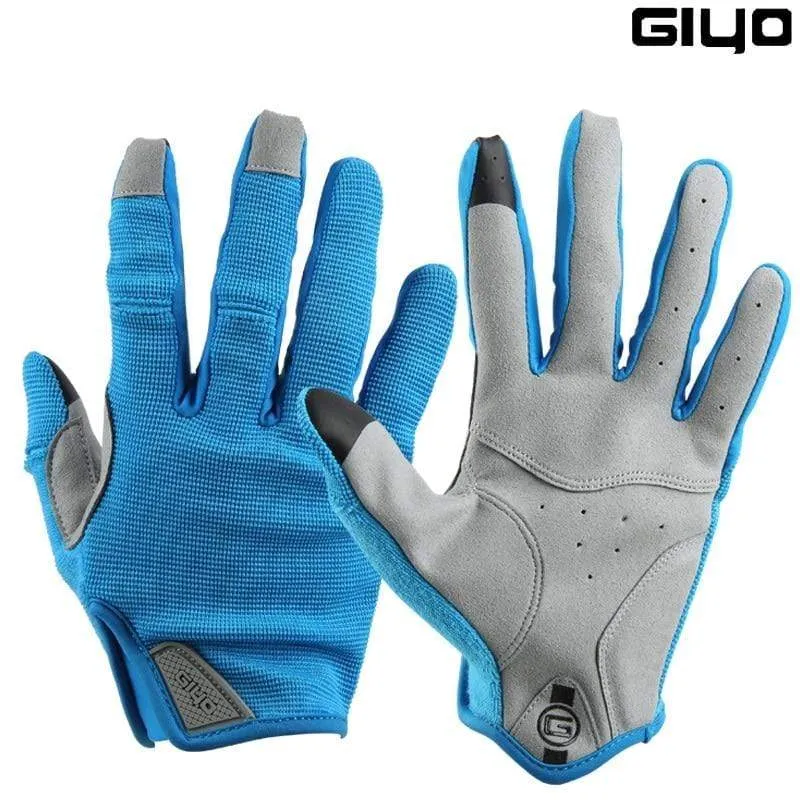 Radfahren Vollfingerhandschuhe Touchscreen Anti-Rutsch-Fahrrad Lycra Stoff Fäustlinge Bicicleta Rennrad Lange Handschuhe