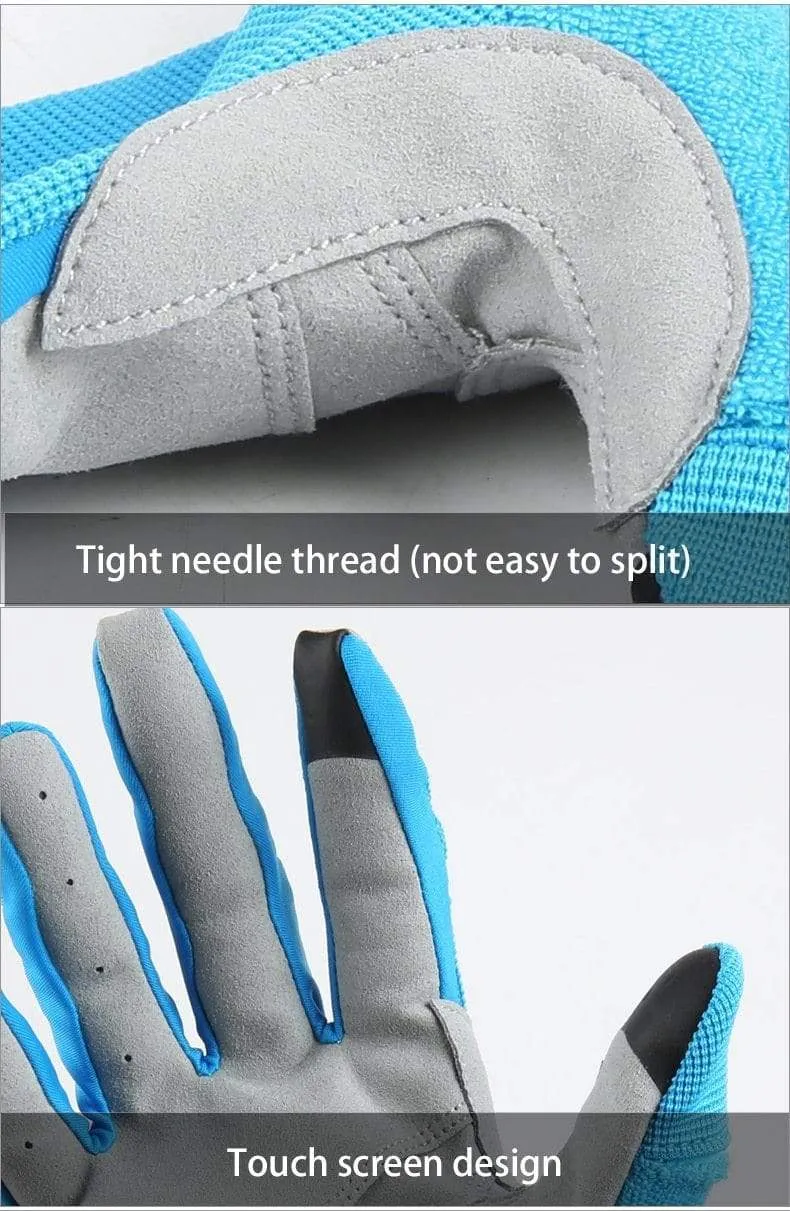 Radfahren Vollfingerhandschuhe Touchscreen Anti-Rutsch-Fahrrad Lycra Stoff Fäustlinge Bicicleta Rennrad Lange Handschuhe