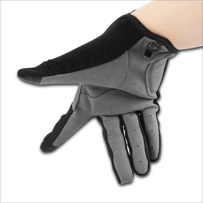 Radfahren Vollfingerhandschuhe Touchscreen Anti-Rutsch-Fahrrad Lycra Stoff Fäustlinge Bicicleta Rennrad Lange Handschuhe
