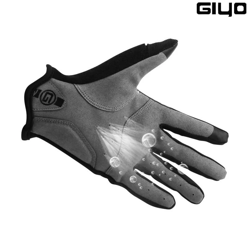 Radfahren Vollfingerhandschuhe Touchscreen Anti-Rutsch-Fahrrad Lycra Stoff Fäustlinge Bicicleta Rennrad Lange Handschuhe