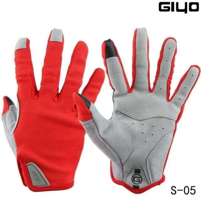 Radfahren Vollfingerhandschuhe Touchscreen Anti-Rutsch-Fahrrad Lycra Stoff Fäustlinge Bicicleta Rennrad Lange Handschuhe
