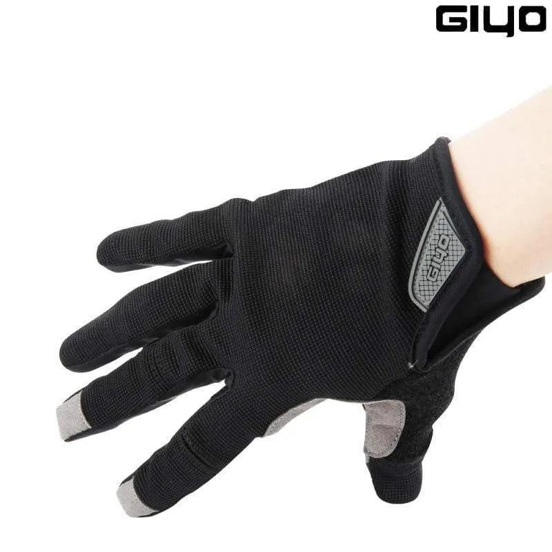 Radfahren Vollfingerhandschuhe Touchscreen Anti-Rutsch-Fahrrad Lycra Stoff Fäustlinge Bicicleta Rennrad Lange Handschuhe