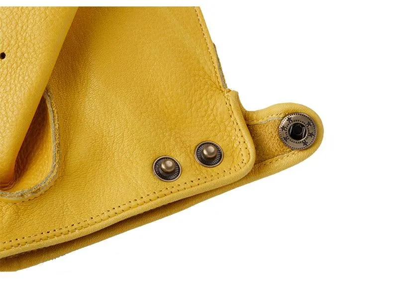 Frühling Herbst Mens Echtes Leder Handschuhe Volle Finger Atmungsaktive Rindsleder Motorrad Handschuhe Für Männer Workout Fahren Handschuhe NR49