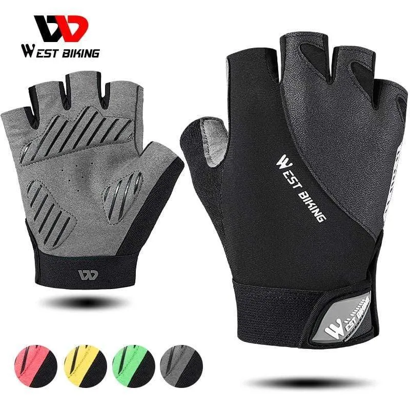 Sommer Fahrradhandschuhe MTB Mountain Road Bike Halbfingerhandschuhe Männer Frauen Fahrrad Fitnessstudio Fitness Rutschfeste Sporthandschuhe