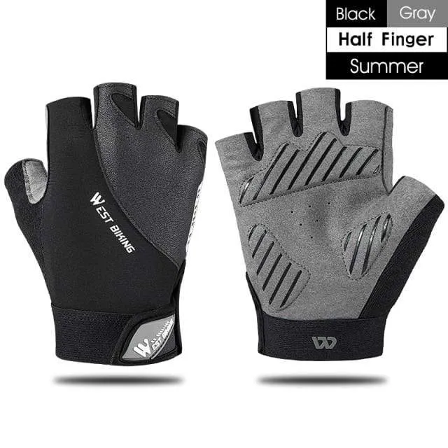 Sommer Fahrradhandschuhe MTB Mountain Road Bike Halbfingerhandschuhe Männer Frauen Fahrrad Fitnessstudio Fitness Rutschfeste Sporthandschuhe