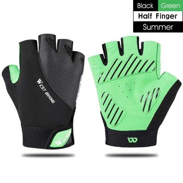 Sommer Fahrradhandschuhe MTB Mountain Road Bike Halbfingerhandschuhe Männer Frauen Fahrrad Fitnessstudio Fitness Rutschfeste Sporthandschuhe