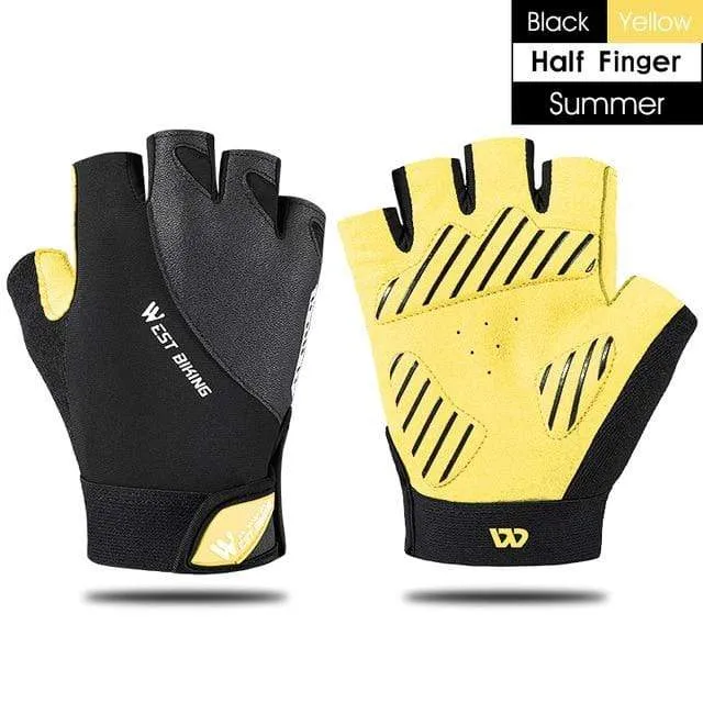 Sommer Fahrradhandschuhe MTB Mountain Road Bike Halbfingerhandschuhe Männer Frauen Fahrrad Fitnessstudio Fitness Rutschfeste Sporthandschuhe