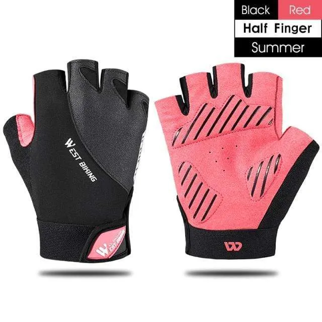 Sommer Fahrradhandschuhe MTB Mountain Road Bike Halbfingerhandschuhe Männer Frauen Fahrrad Fitnessstudio Fitness Rutschfeste Sporthandschuhe